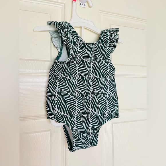 Starting out Baby Girls boho Swimsuit Palms one piece 6-9 months - Picture 3 of 9